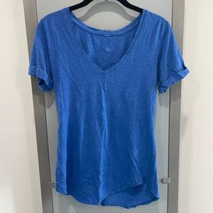 Lululemon Blue Love V Neck T-Shirt